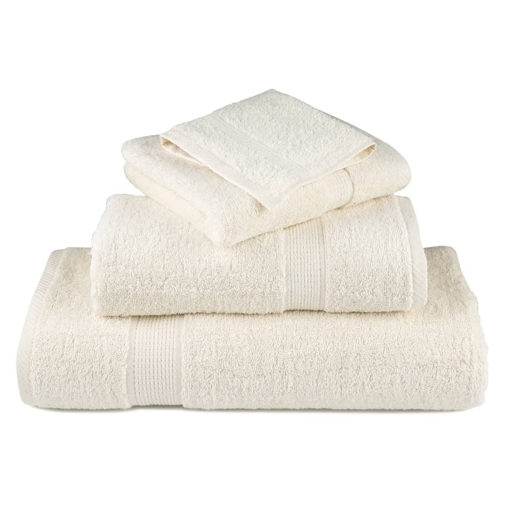 Premium-Duschtücher Solund 2 Stk. Weiß 600 G/M² Creme