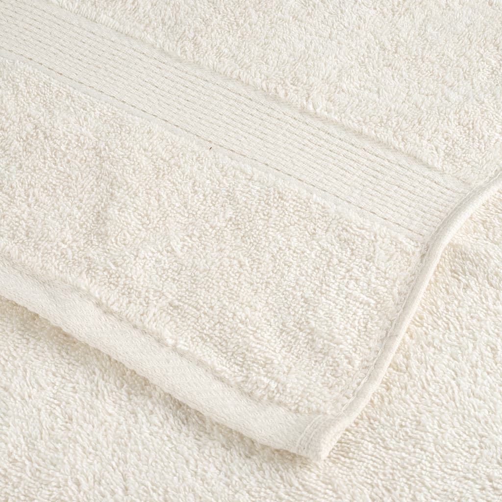 Premium-Duschtücher Solund 2 Stk. Weiß 600 G/M² Creme