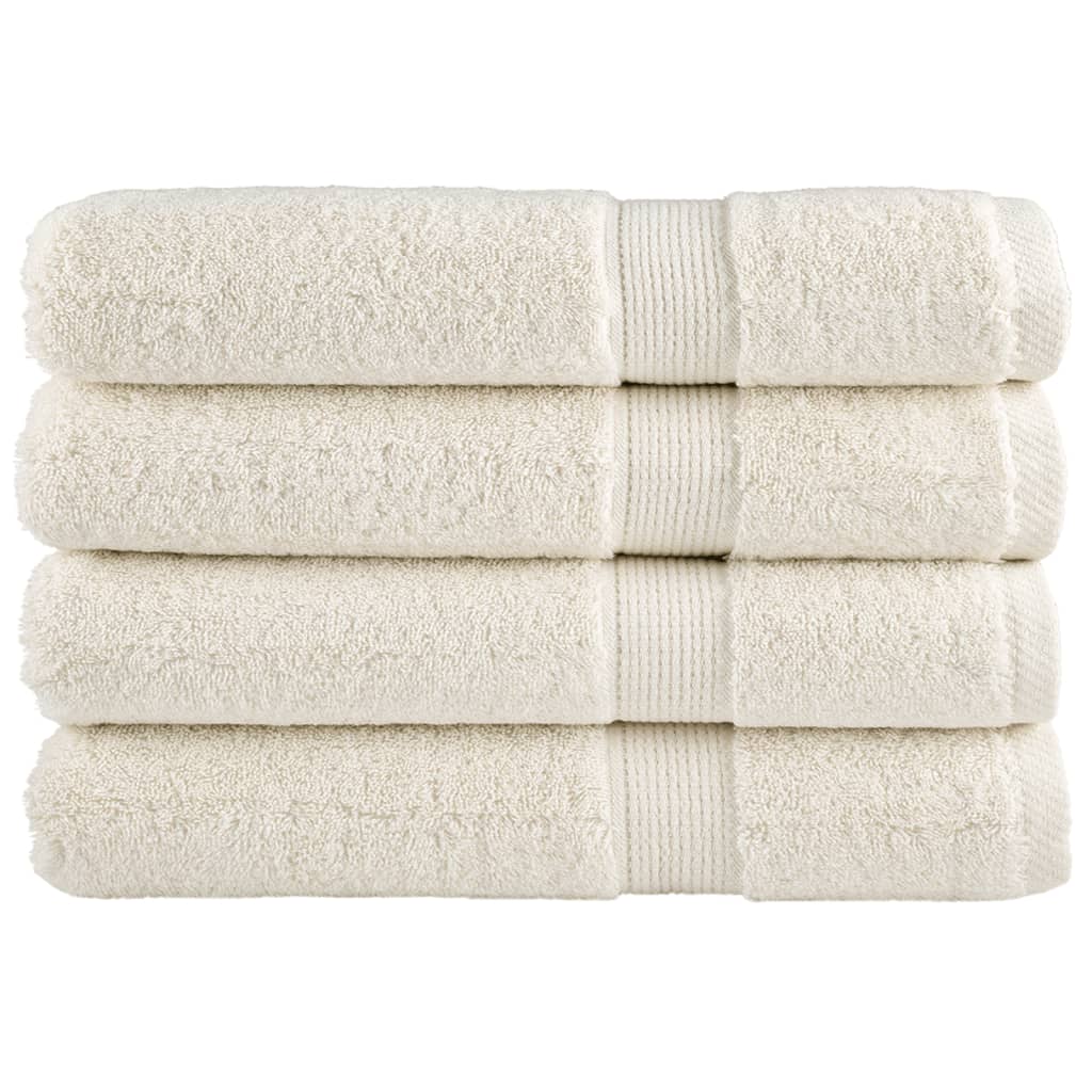 Premium-Duschtücher Solund 2 Stk. Weiß 600 G/M² Creme