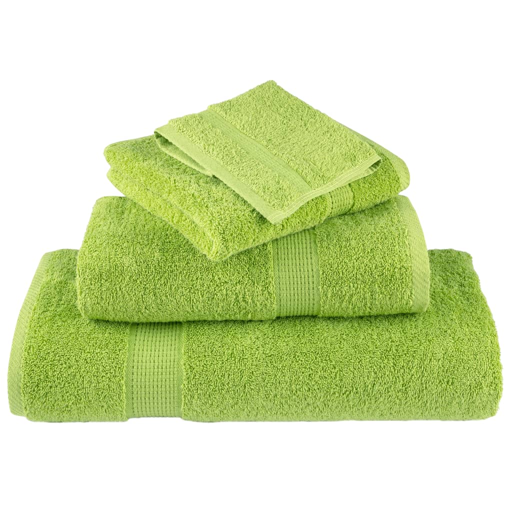 Premium Waschhandtücher Solund 4 Stück 600 G/M² Apfelgrün
