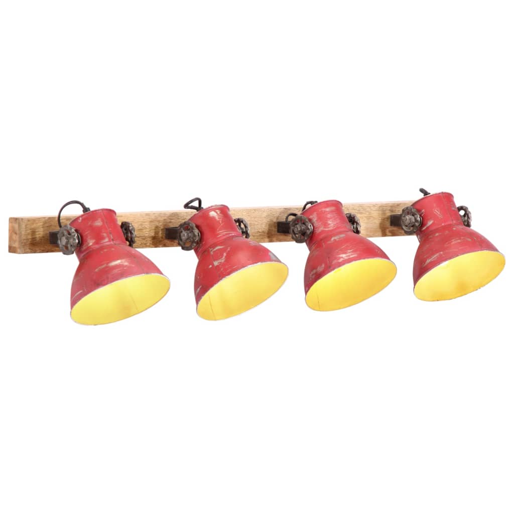 Wandleuchte 25 W 65X25 Cm E27 Rot