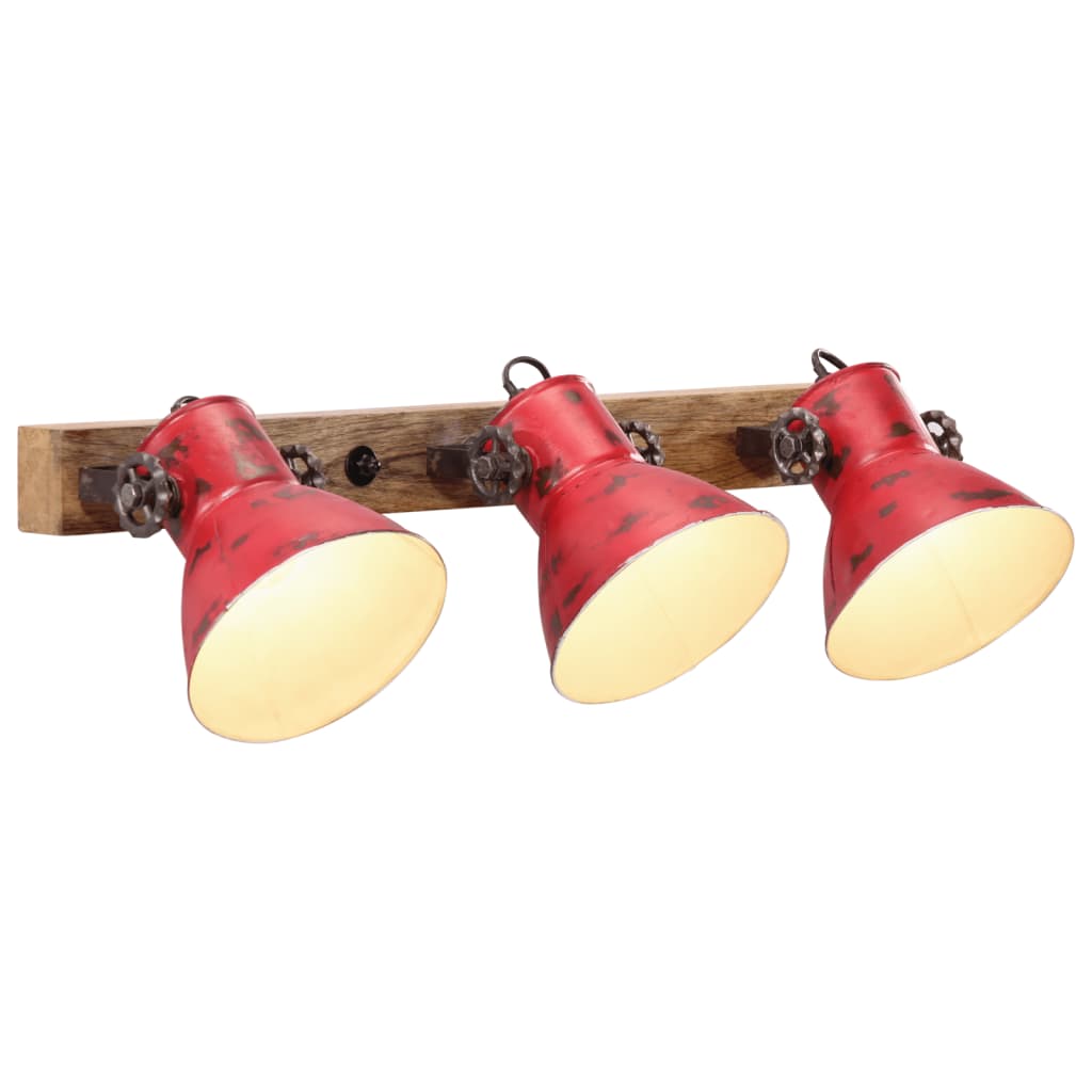 Wandleuchte 25 W 65X25 Cm E27 Rot