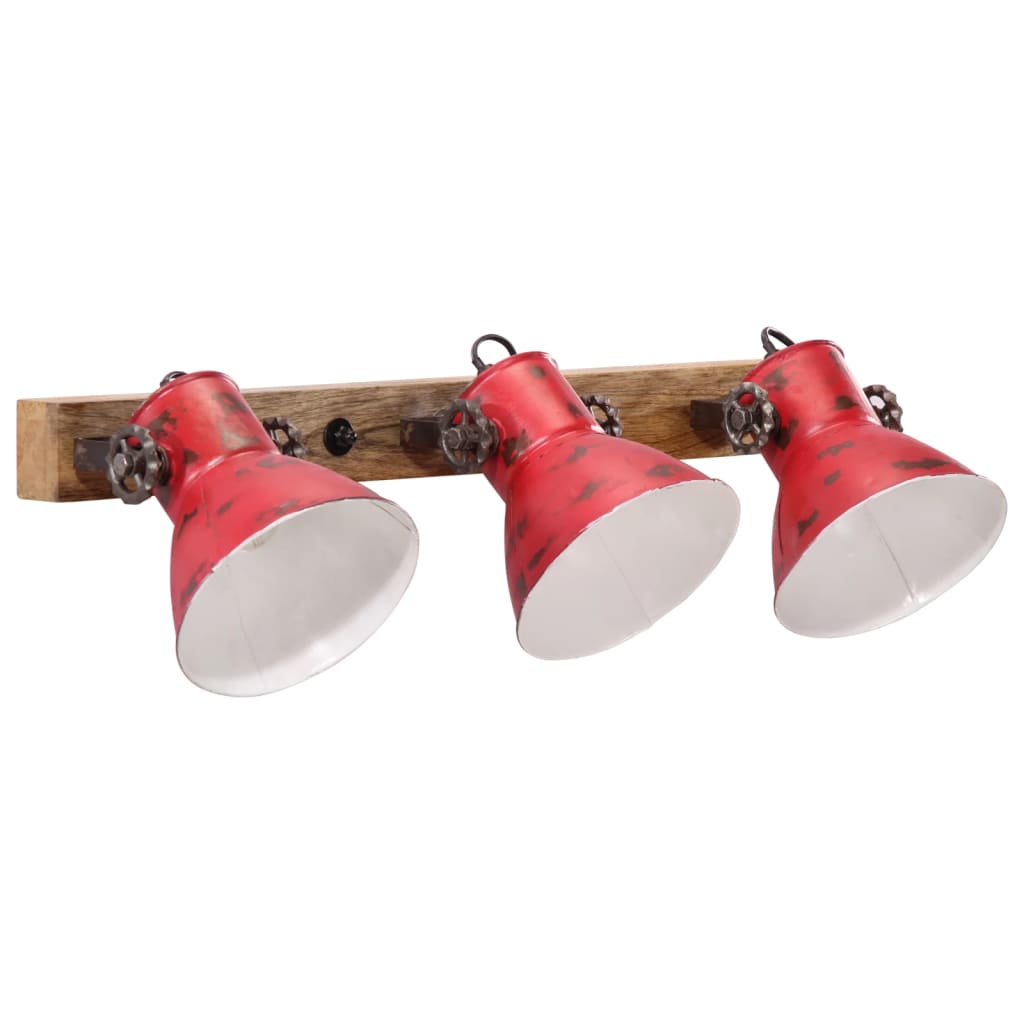 Wandleuchte 25 W 65X25 Cm E27 Rot