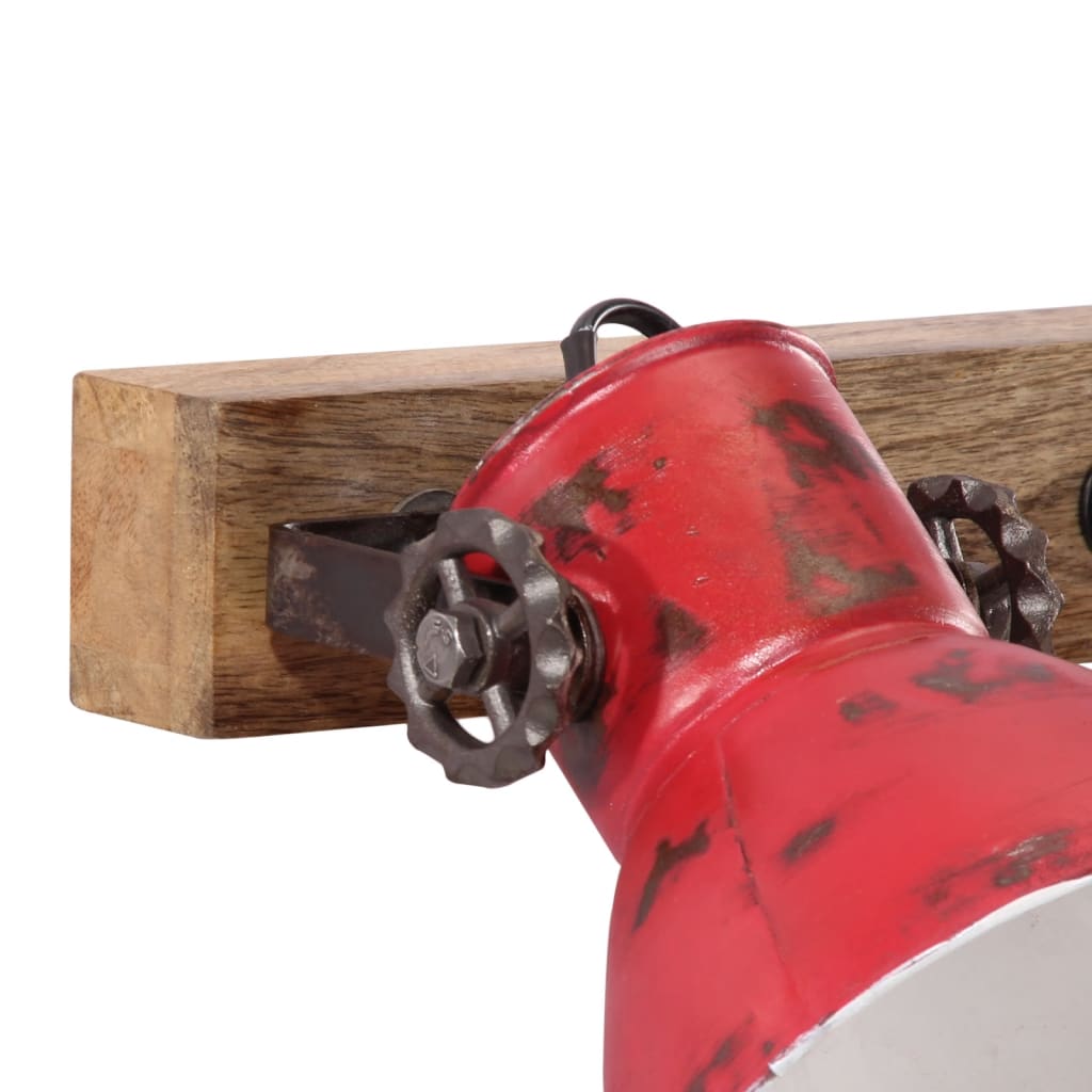 Wandleuchte 25 W 65X25 Cm E27 Rot