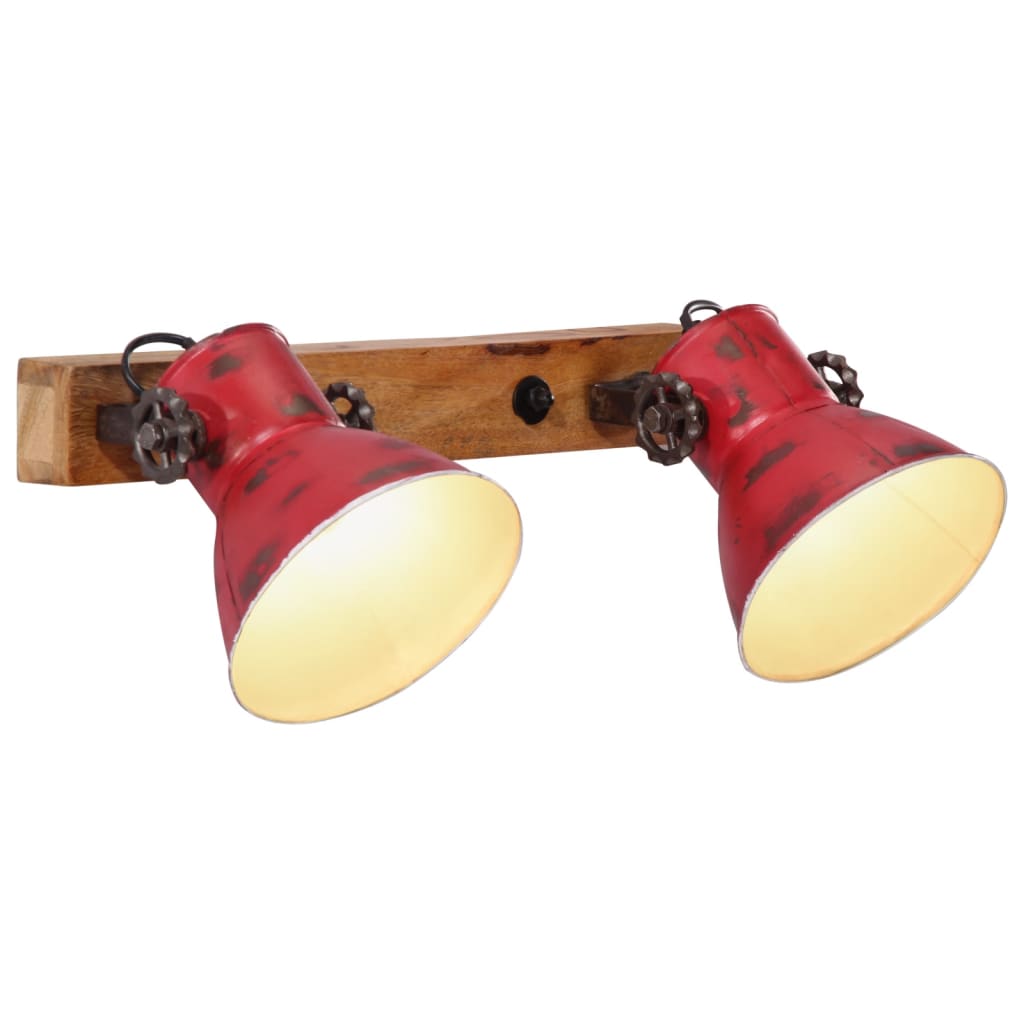 Wandleuchte 25 W 65X25 Cm E27 Rot
