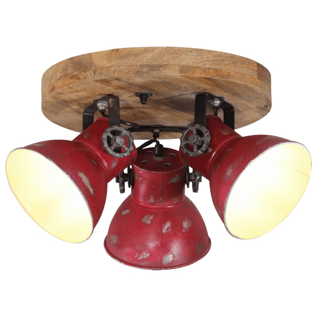 Wandleuchte 25 W 65X25 Cm E27 Rot