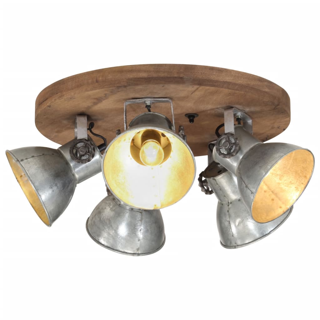 Wandlampe Industriestil N 45X25 Cm E27 Silber