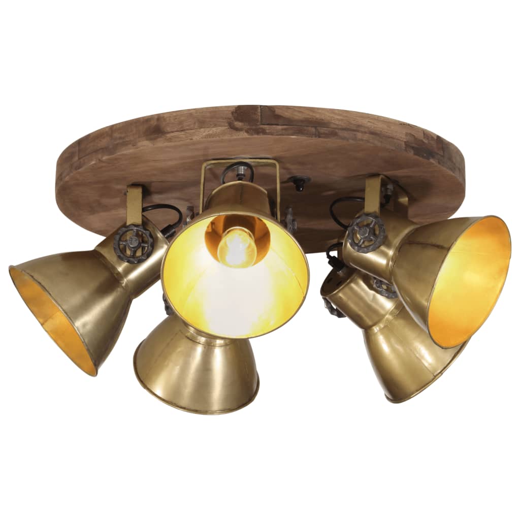 Wandlampe Industriestil 45X25 Cm E27 Messing