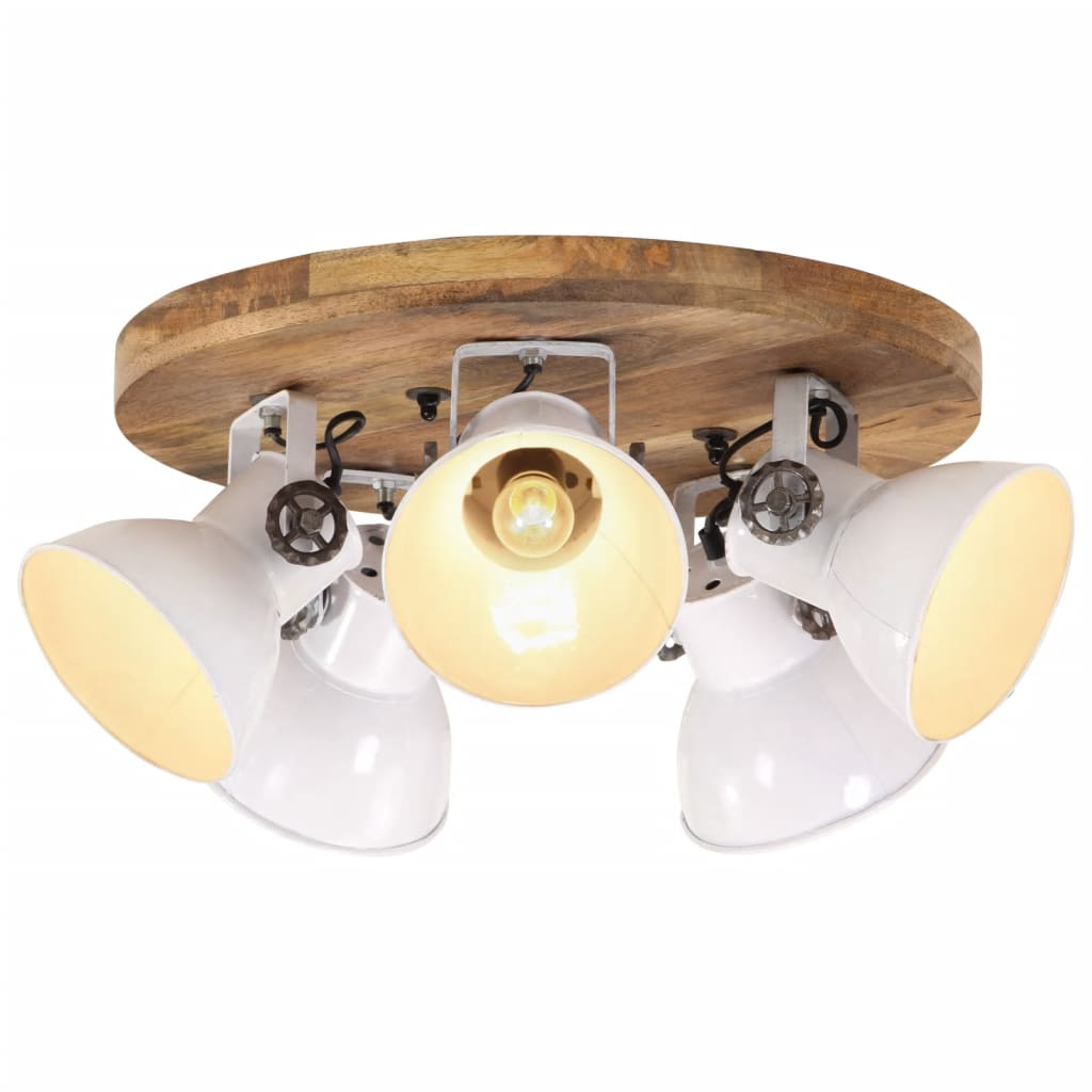 Wandlampe Industriestil 65X25 Cm E27 Weiß