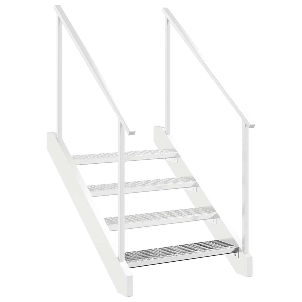 Gitterroststufe Verzinkter Stahl