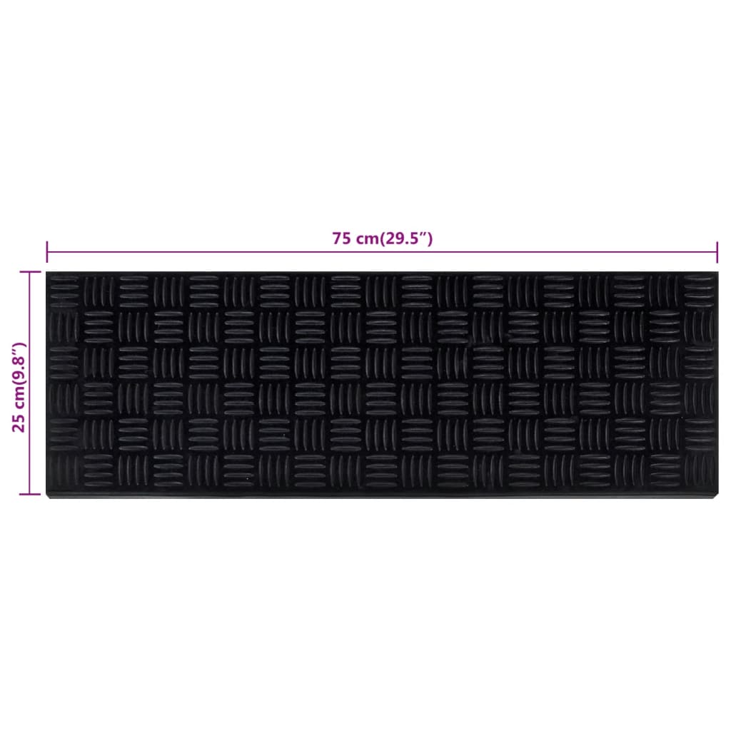 Stufenmatten 10 Stk. 25X75 Cm Gummi