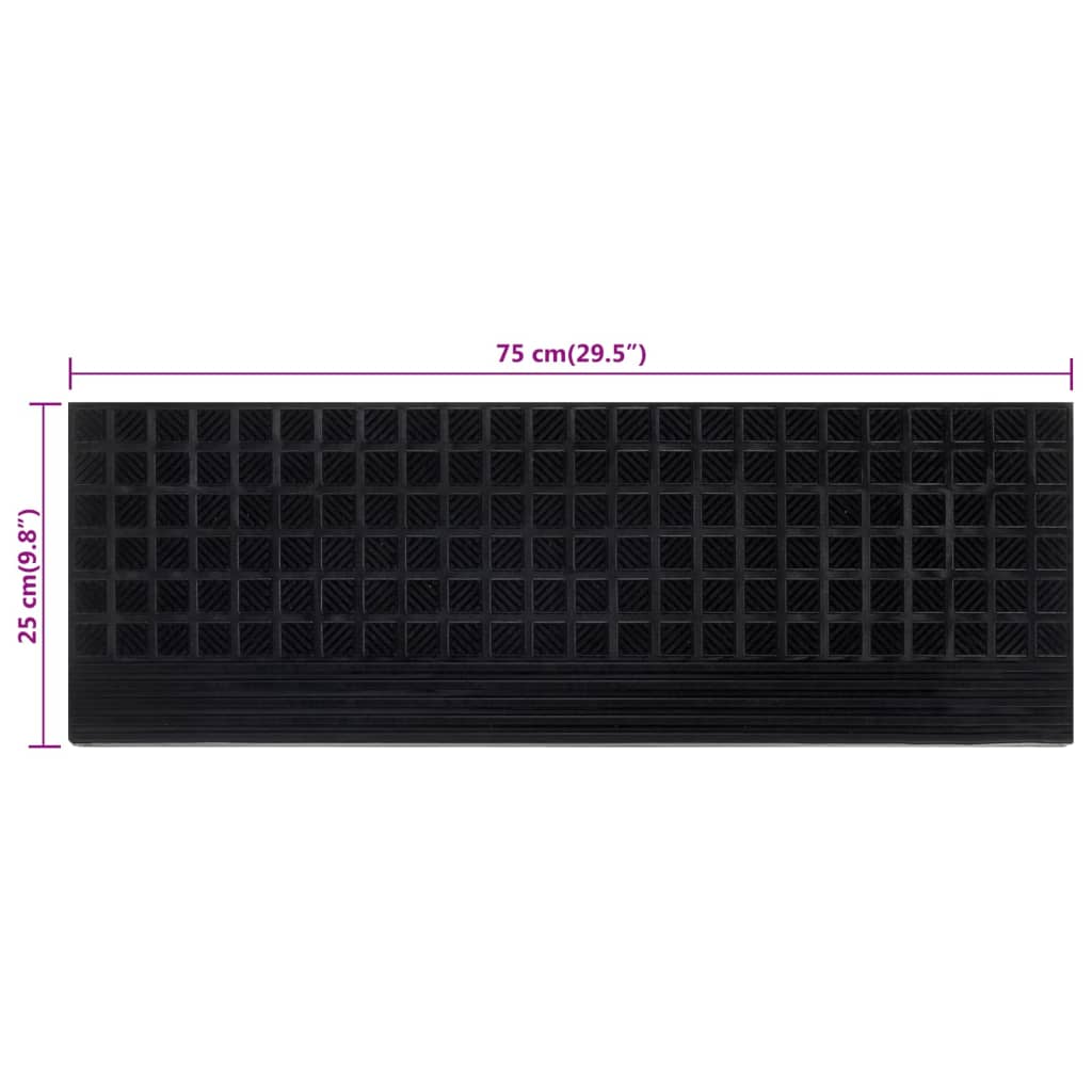 Stufenmatten 5 Stk. 25X75 Cm Gummi