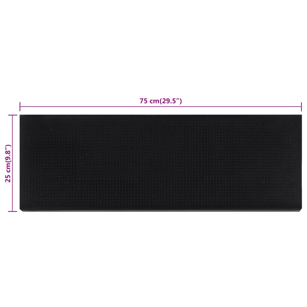 Stufenmatten 5 Stk. 25X75 Cm Gummi