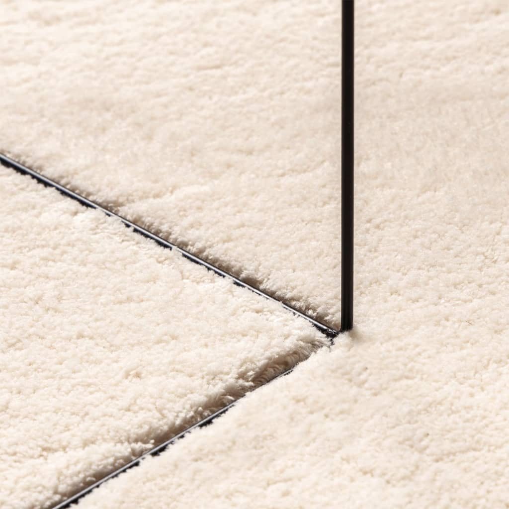 Teppich Huarte Kurzflor Weich Und Waschbar Beige