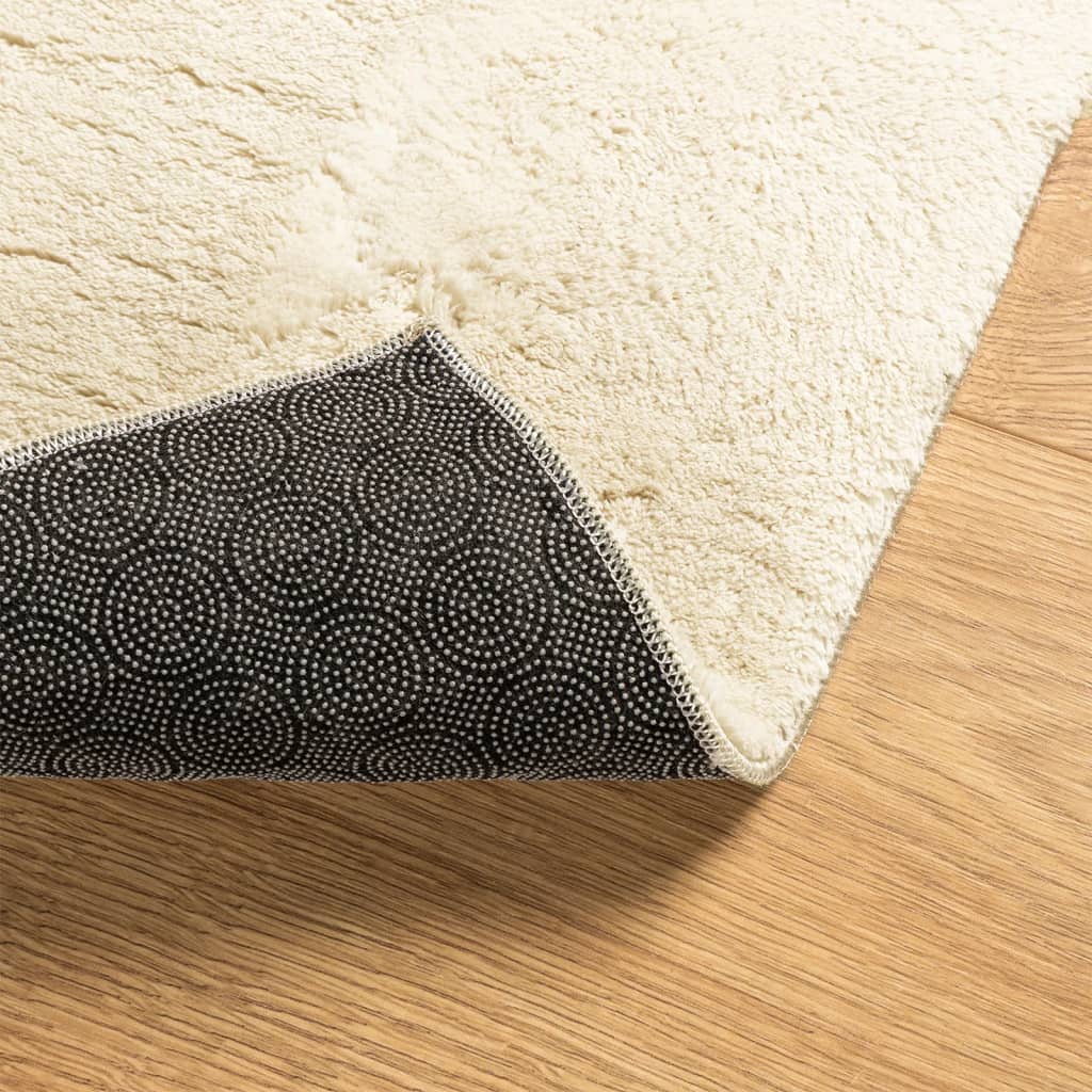 Teppich Huarte Kurzflor Weich Und Waschbar Creme