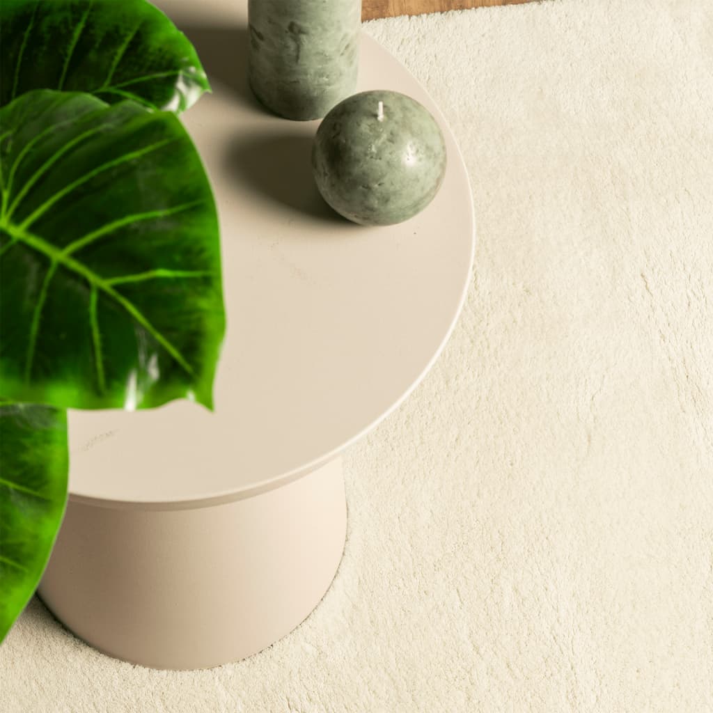 Teppich Huarte Kurzflor Weich Und Waschbar Creme
