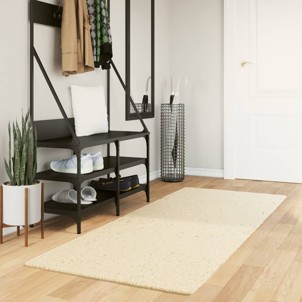 Teppich Huarte Kurzflor Weich Und Waschbar Creme