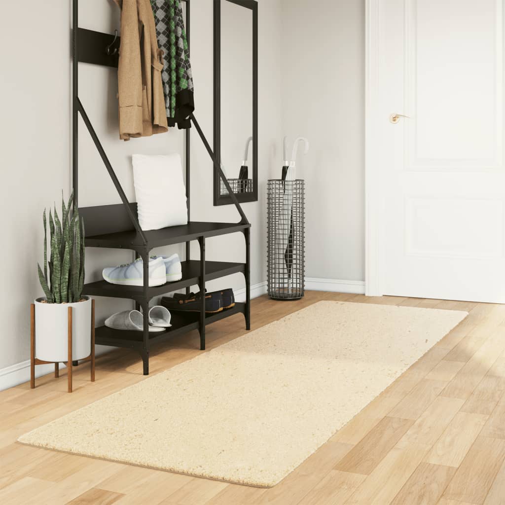Teppich Huarte Kurzflor Weich Und Waschbar Creme