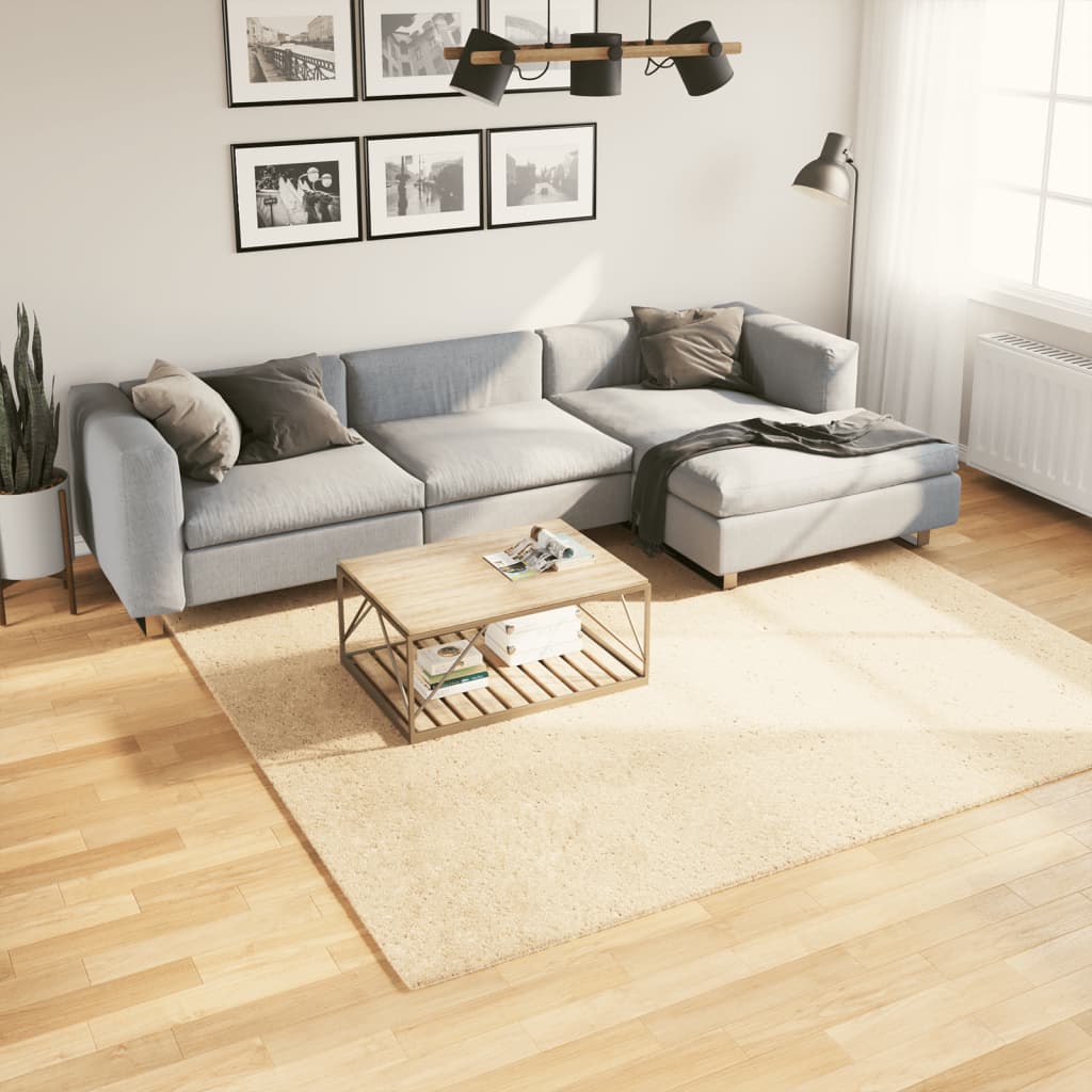 Teppich Huarte Kurzflor Weich Und Waschbar Creme
