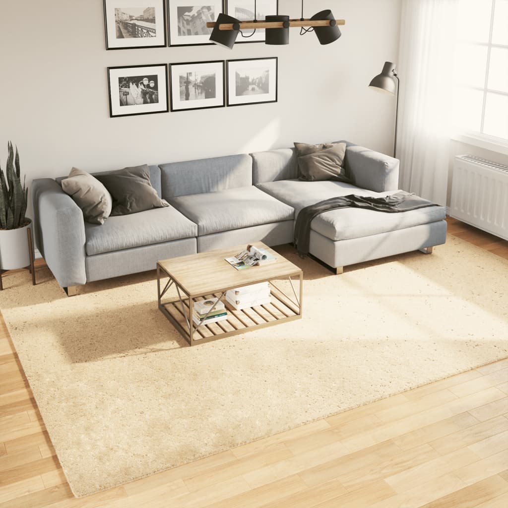 Teppich Huarte Kurzflor Weich Und Waschbar Creme