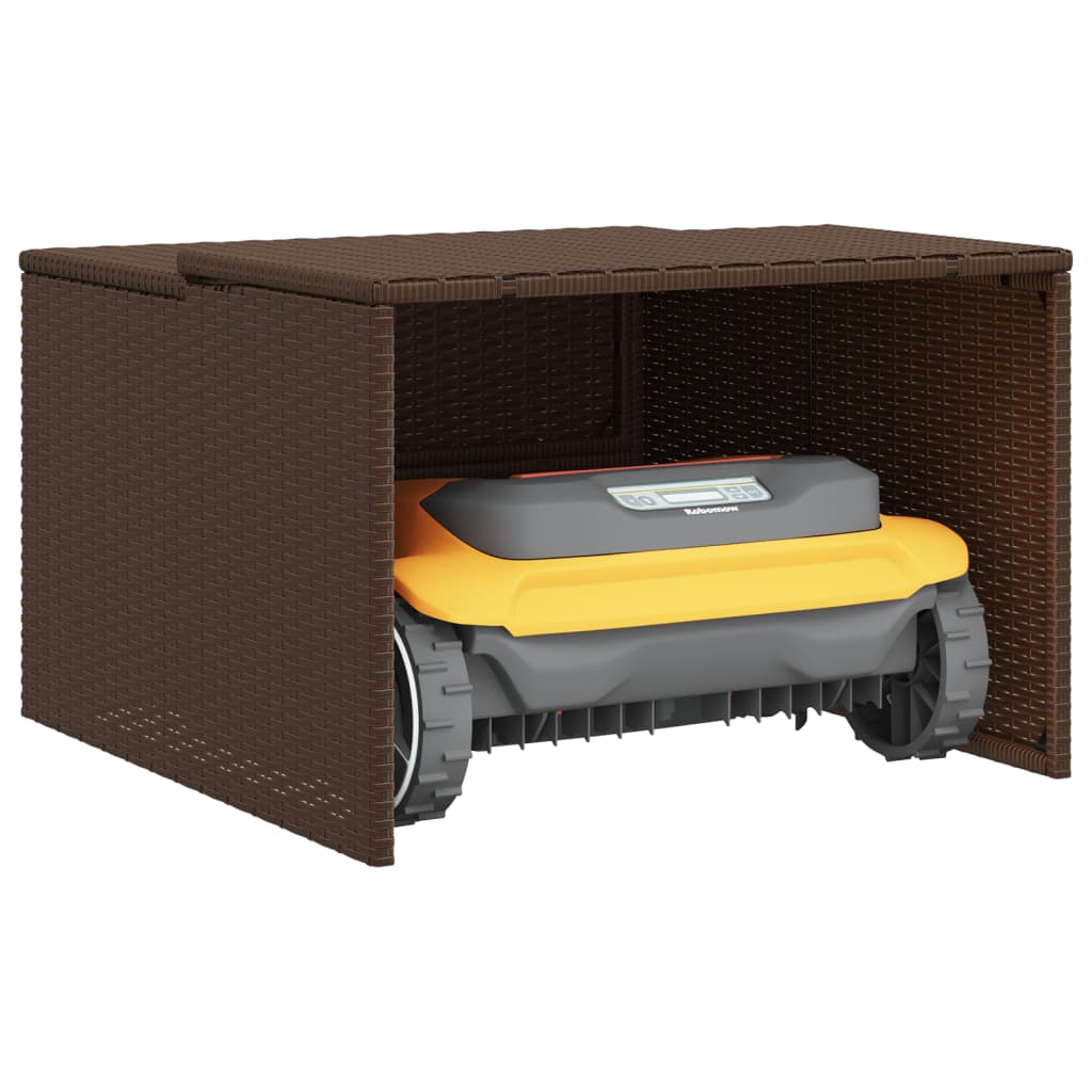 Mähroboter-Garage 86X90X52/57 Cm Poly Rattan
