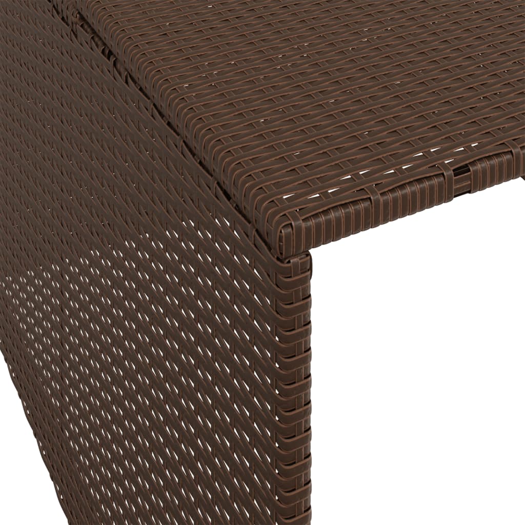 Mähroboter-Garage 86X90X52/57 Cm Poly Rattan