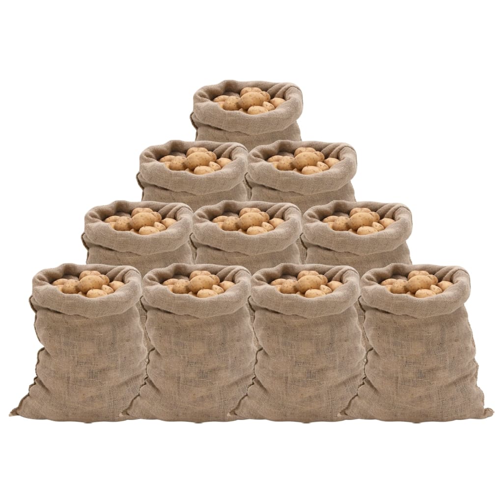 Jutesäcke 10 Stk. 100% Jute 220 G/M²