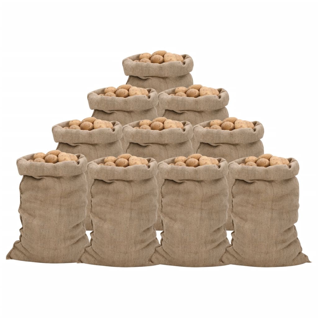 Jutesäcke 10 Stk. 100% Jute 340 G/M²