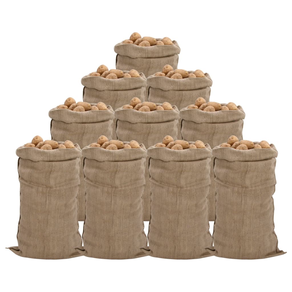 Jutesäcke 10 Stk. 100% Jute 340 G/M²