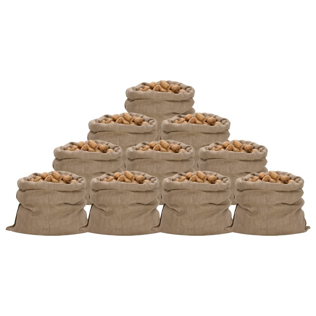 Jutesäcke 10 Stk. 100% Jute 340 G/M²