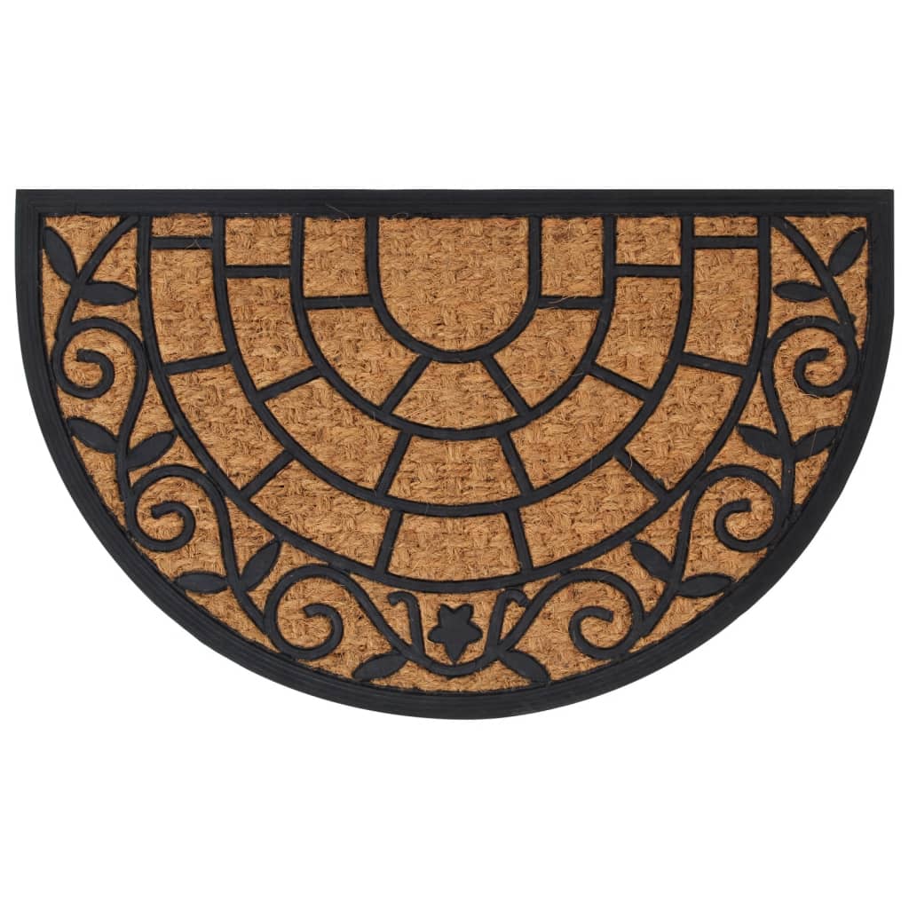 Fußmatte Halbrund 45X75 Cm Gummi Und Kokosfaser