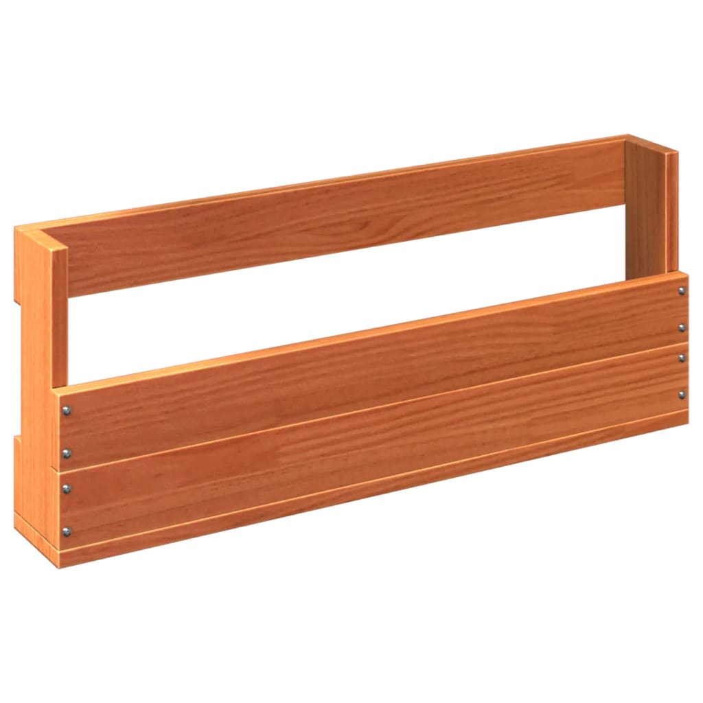 Wand-Schuhregale 2 Stk. 59X8,5X23,5 Cm Massivholz Wachsbraun