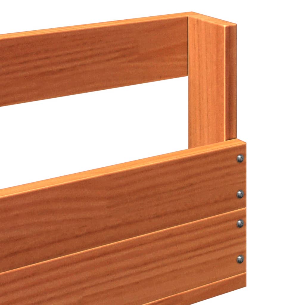 Wand-Schuhregale 2 Stk. 59X8,5X23,5 Cm Massivholz Wachsbraun