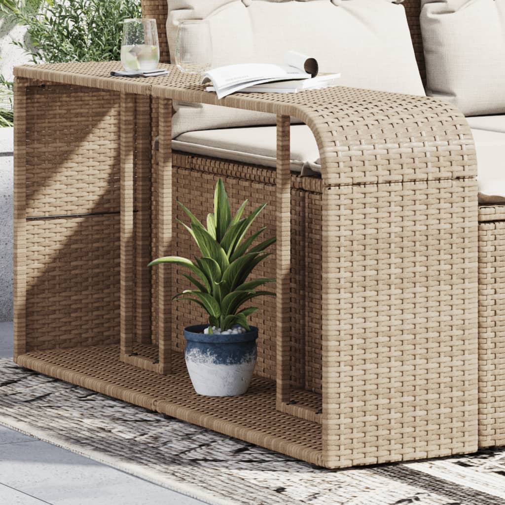 Outdoor-Regale 2 Stk. Poly Rattan