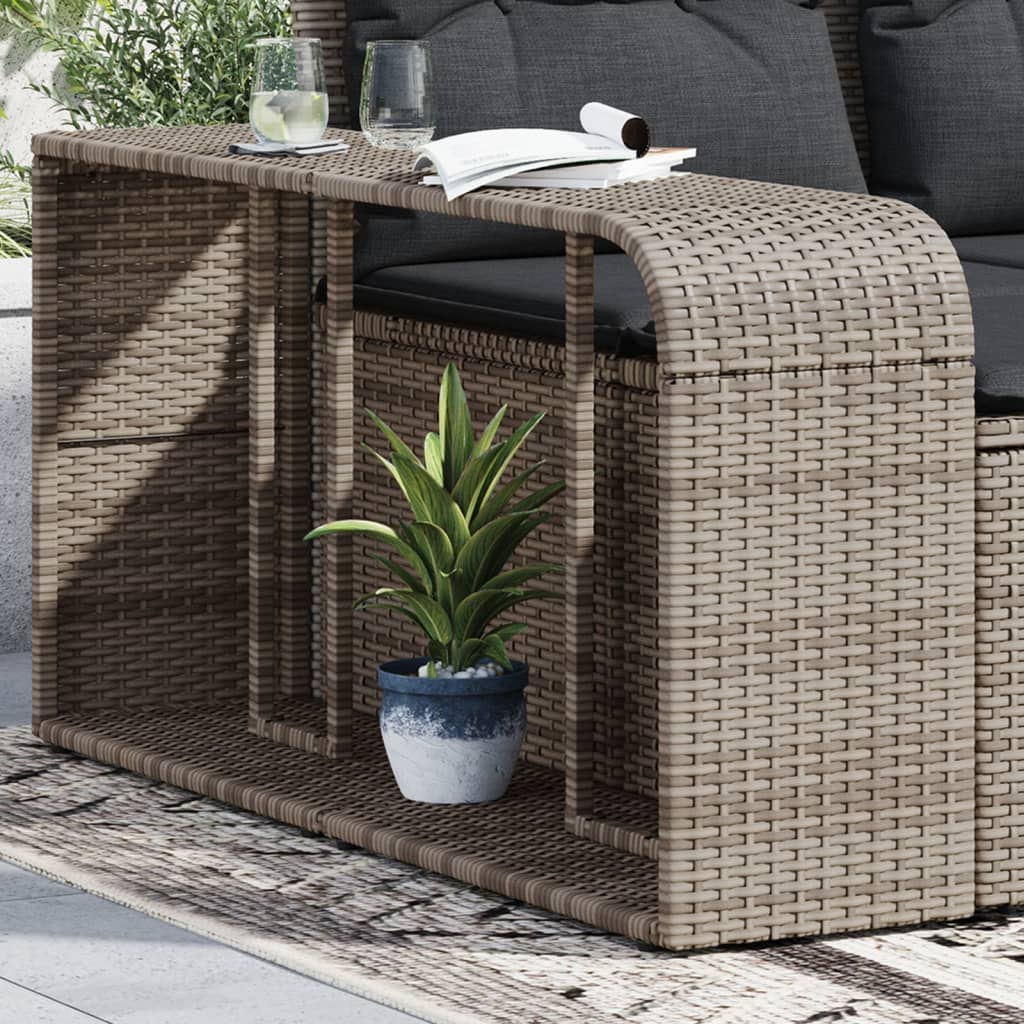 Outdoor-Regale 2 Stk. Poly Rattan