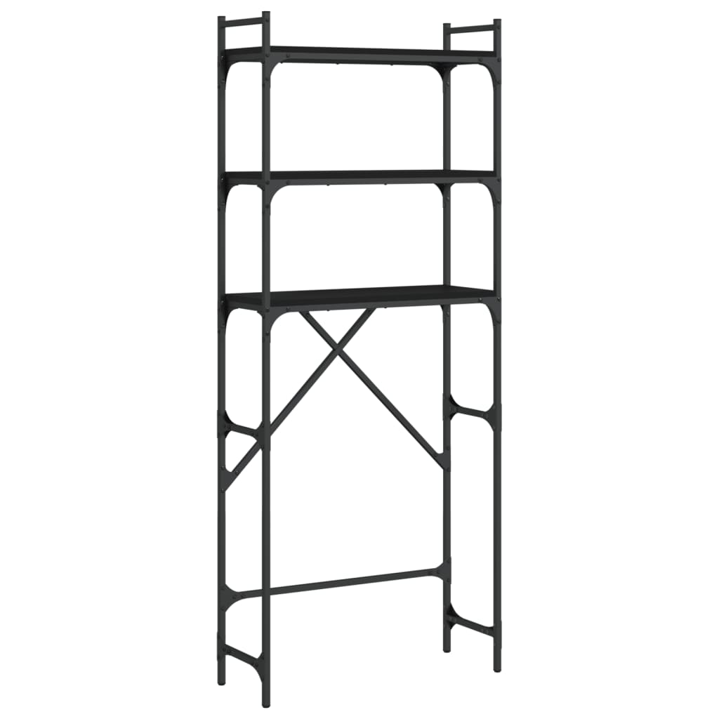 Waschmaschinenregal 67X25X163 Cm Holzwerkstoff