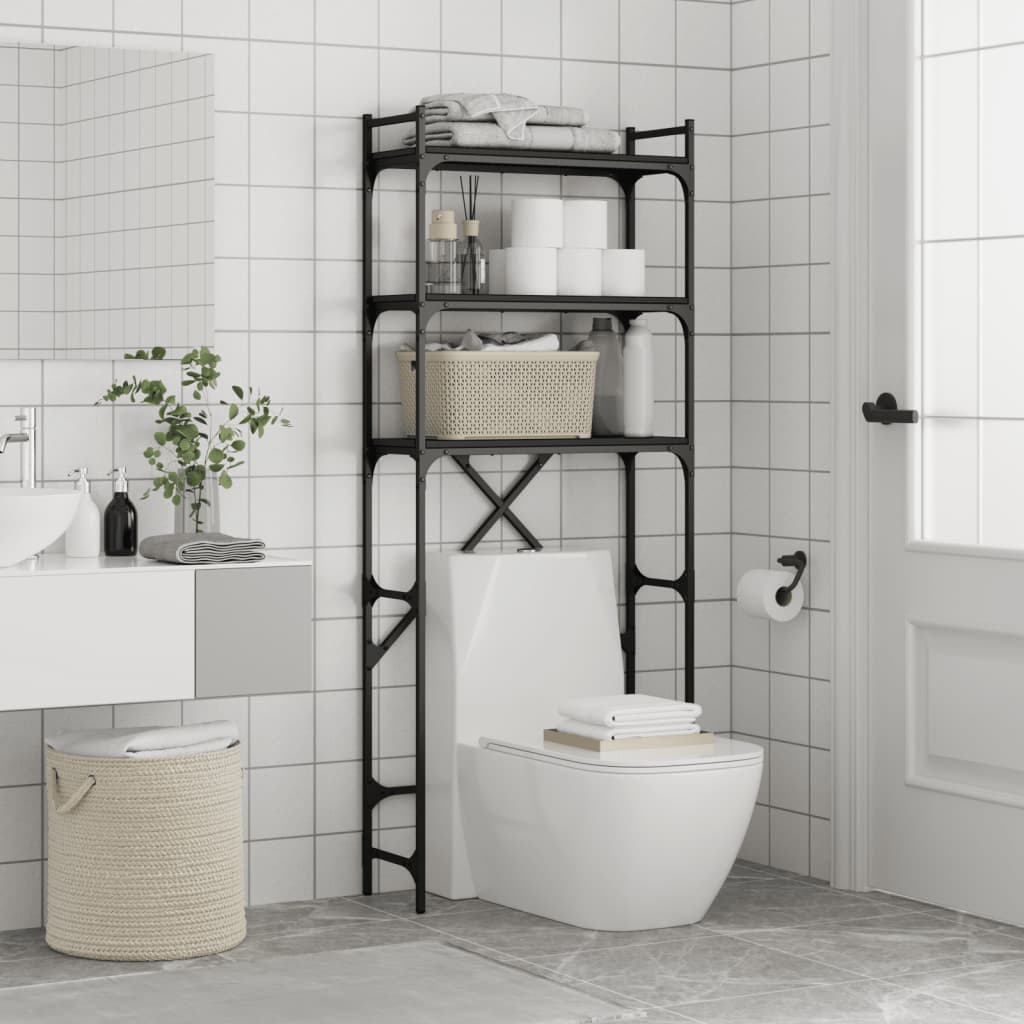 Waschmaschinenregal 67X25X163 Cm Holzwerkstoff