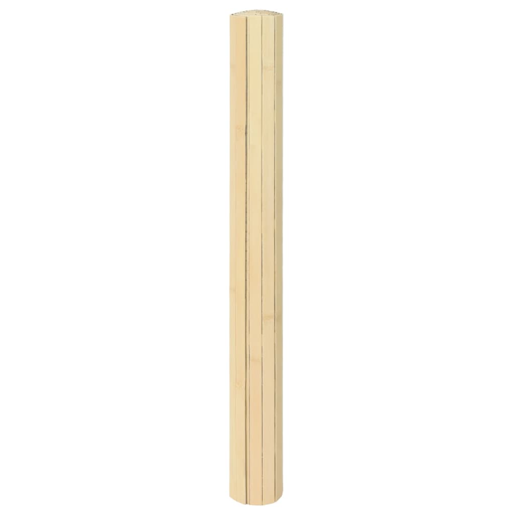 Teppich Rechteckig Hell Natur Bambus Helles Natur