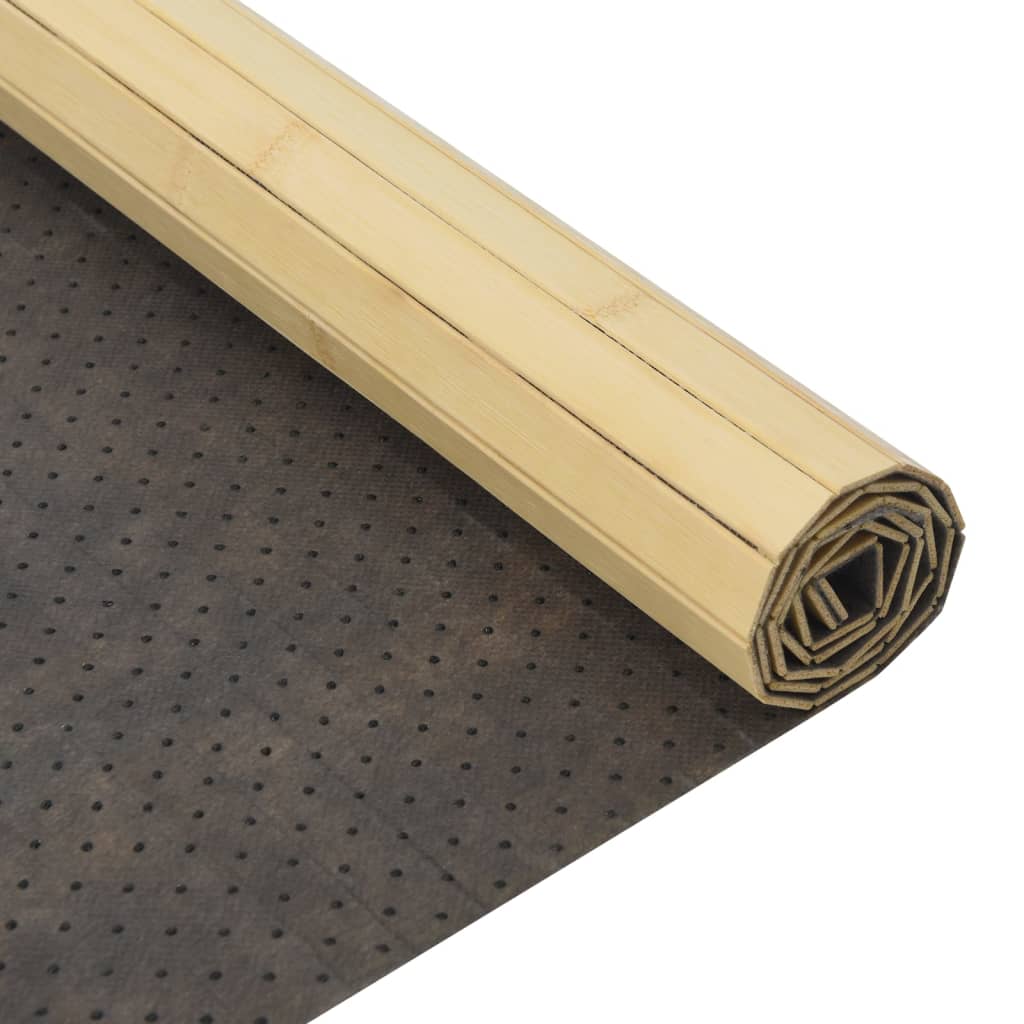 Teppich Rechteckig Hell Natur Bambus Helles Natur