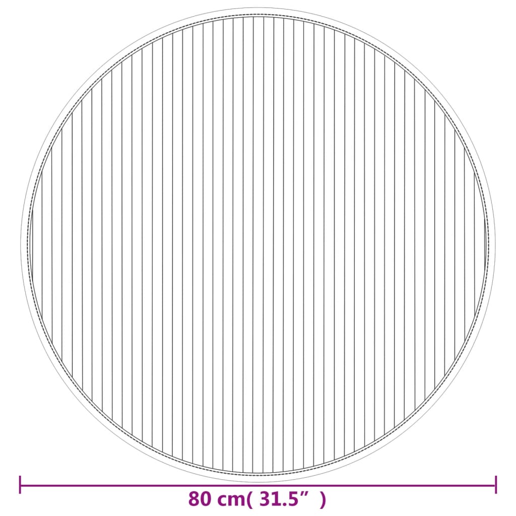 Teppich Rund Bambus