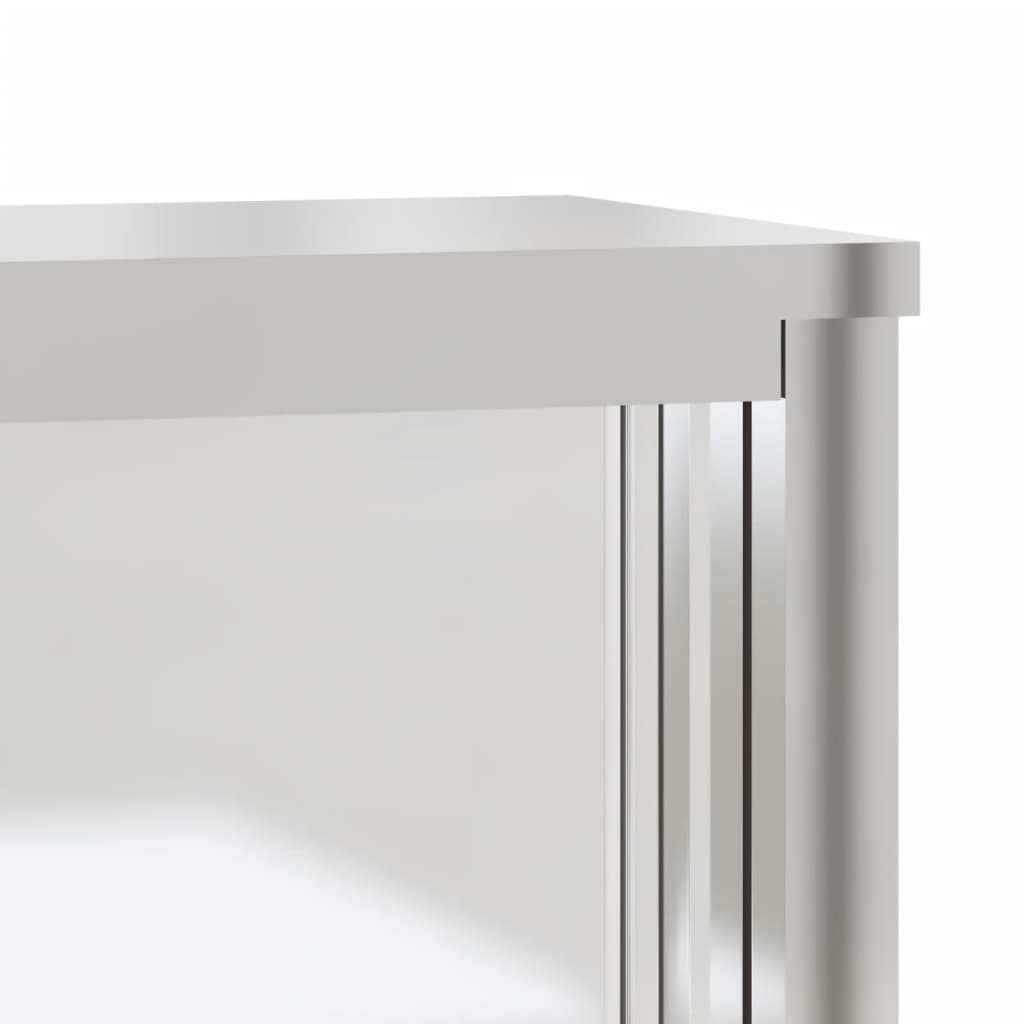 Küchen-Wandschrank Mit Schiebetüren Edelstahl