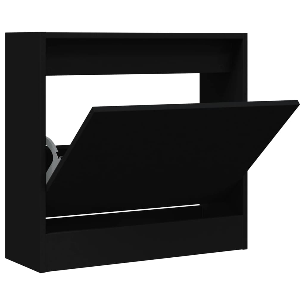 Schuhschrank Holzwerkstoff Schwarz