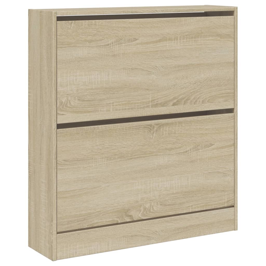Schuhschrank Sonoma-Eiche 80X21X87,5 Cm Holzwerkstoff Sonoma Eiche