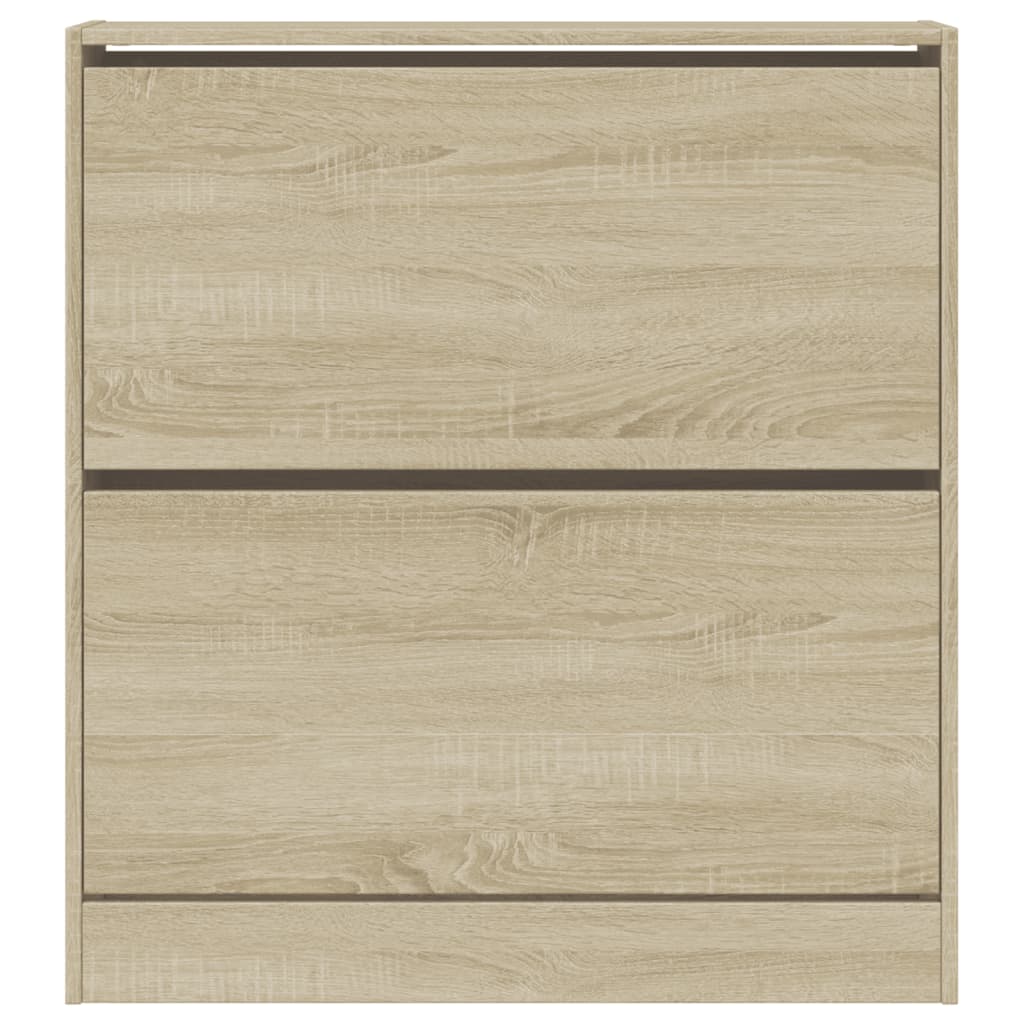Schuhschrank Sonoma-Eiche 80X21X87,5 Cm Holzwerkstoff Sonoma Eiche
