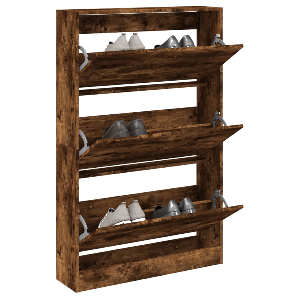 Schuhschrank Holzwerkstoff Räuchereiche