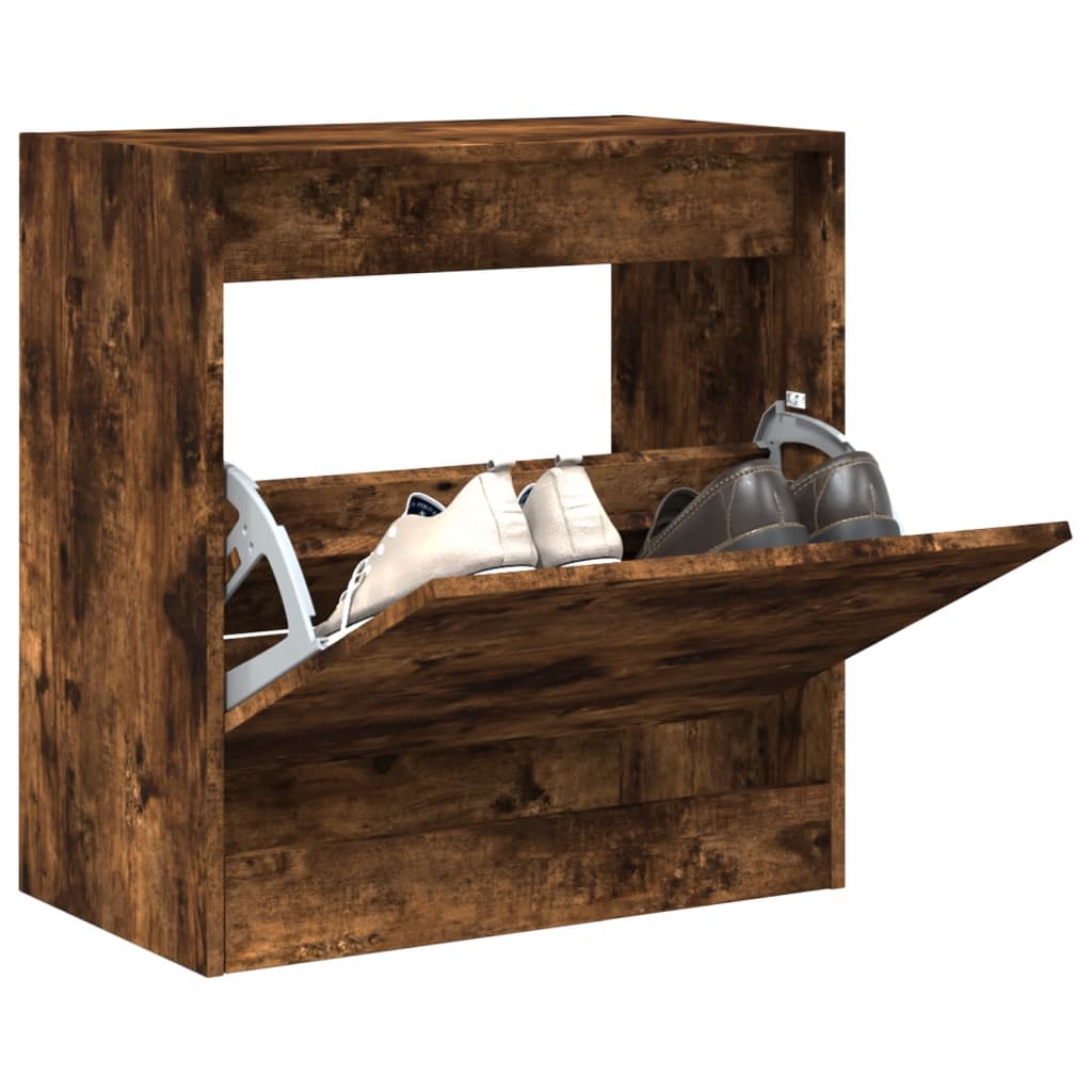 Schuhschrank Holzwerkstoff Räuchereiche
