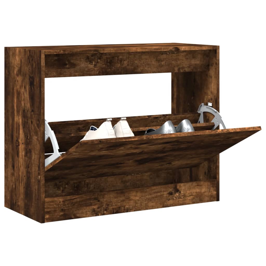 Schuhschrank Holzwerkstoff Räuchereiche