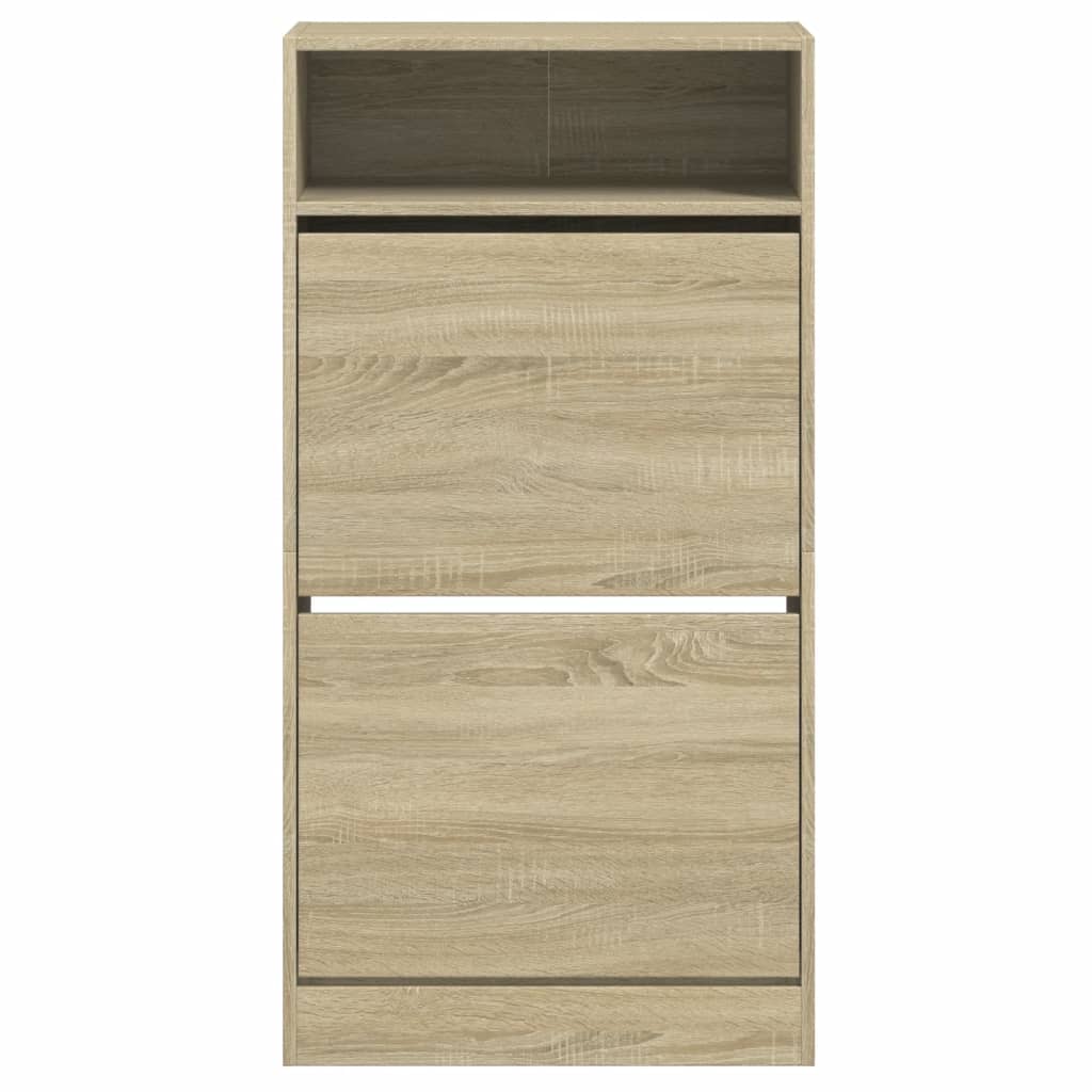 Schuhschrank Sonoma-Eiche 60X34X116 Cm Holzwerkstoff Sonoma Eiche