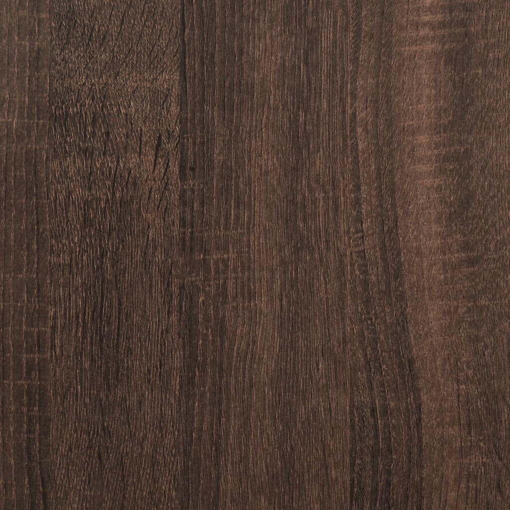 Schuhschrank Braun Eichen-Optik 60X34X112 Cm Holzwerkstoff Braune Eiche