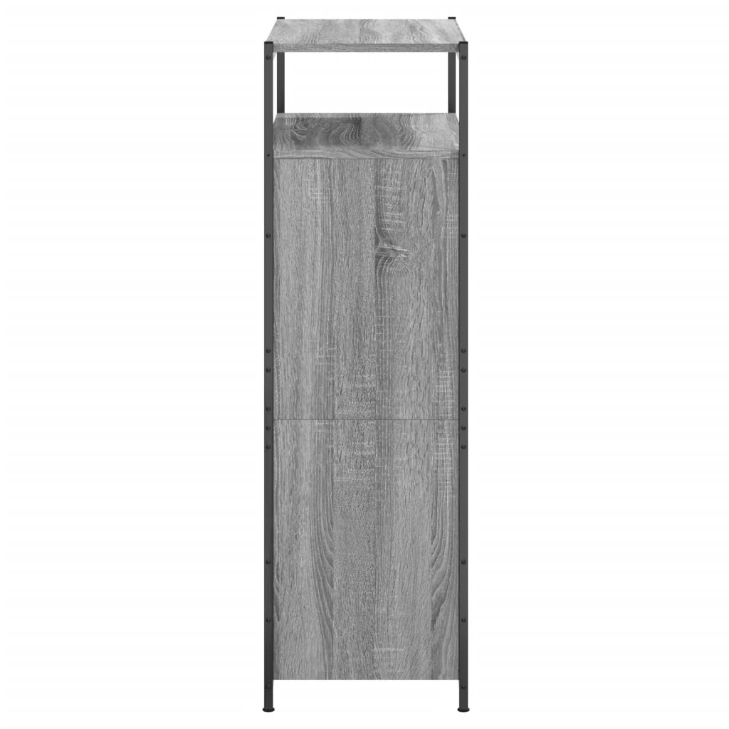 Schuhschrank 75X34X112 Cm Holzwerkstoff Grau Sonoma